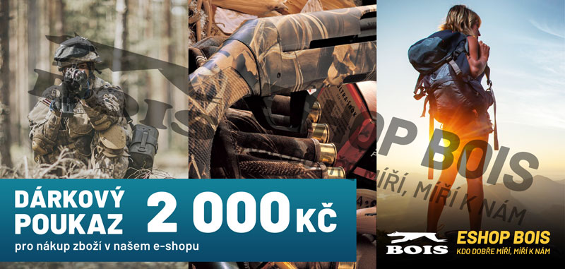 Dárkový poukaz E-shop BOIS 2 000 Kč