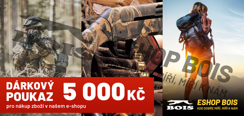 Dárkový poukaz E-shop BOIS 5 000 Kč