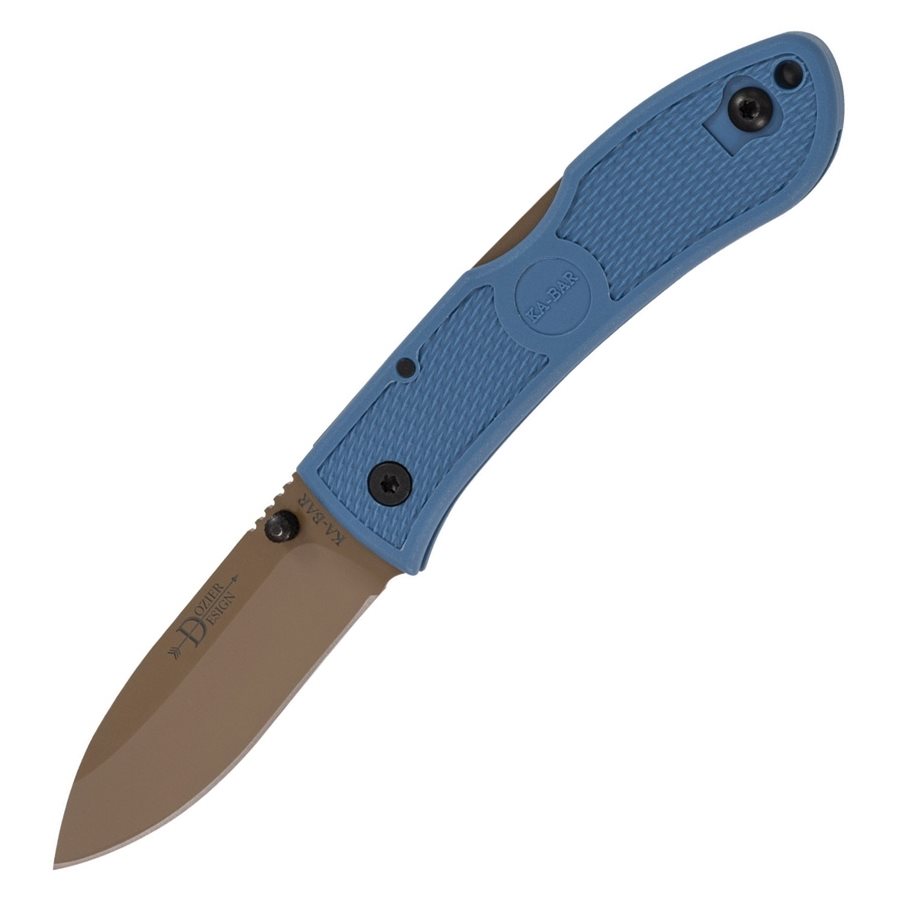 KA-BAR Nůž zavírací DOZIER HUNTER hladká čepel MODRÝ Barva: Modrá