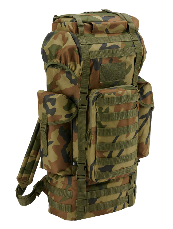 Kampfrucksack Molle taktický batoh Brandit woodland Barva: WOODLAND, Velikost: OS
