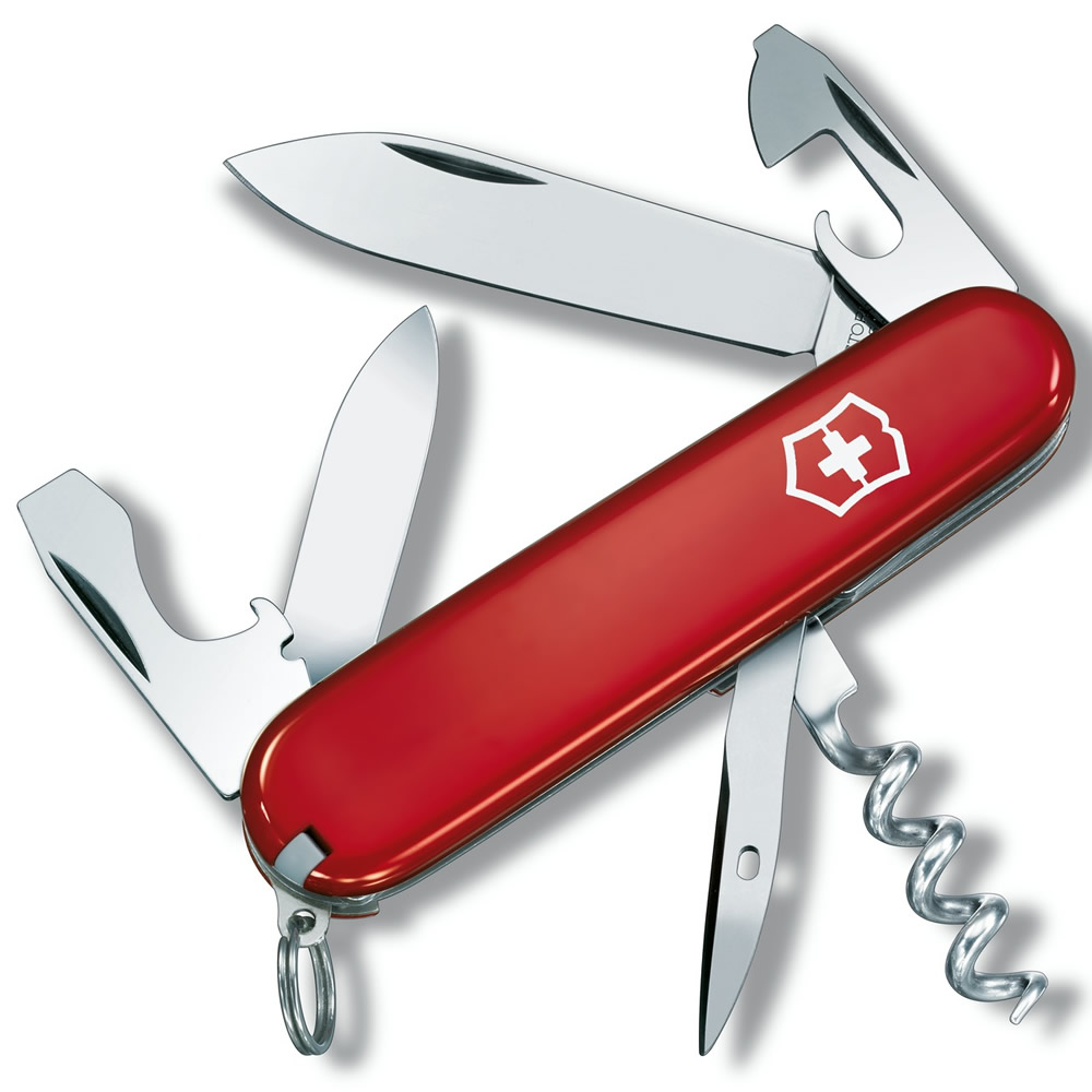 Victorinox ůž kapesní TOURIST 84mm ČERVENÝ Barva: Červená