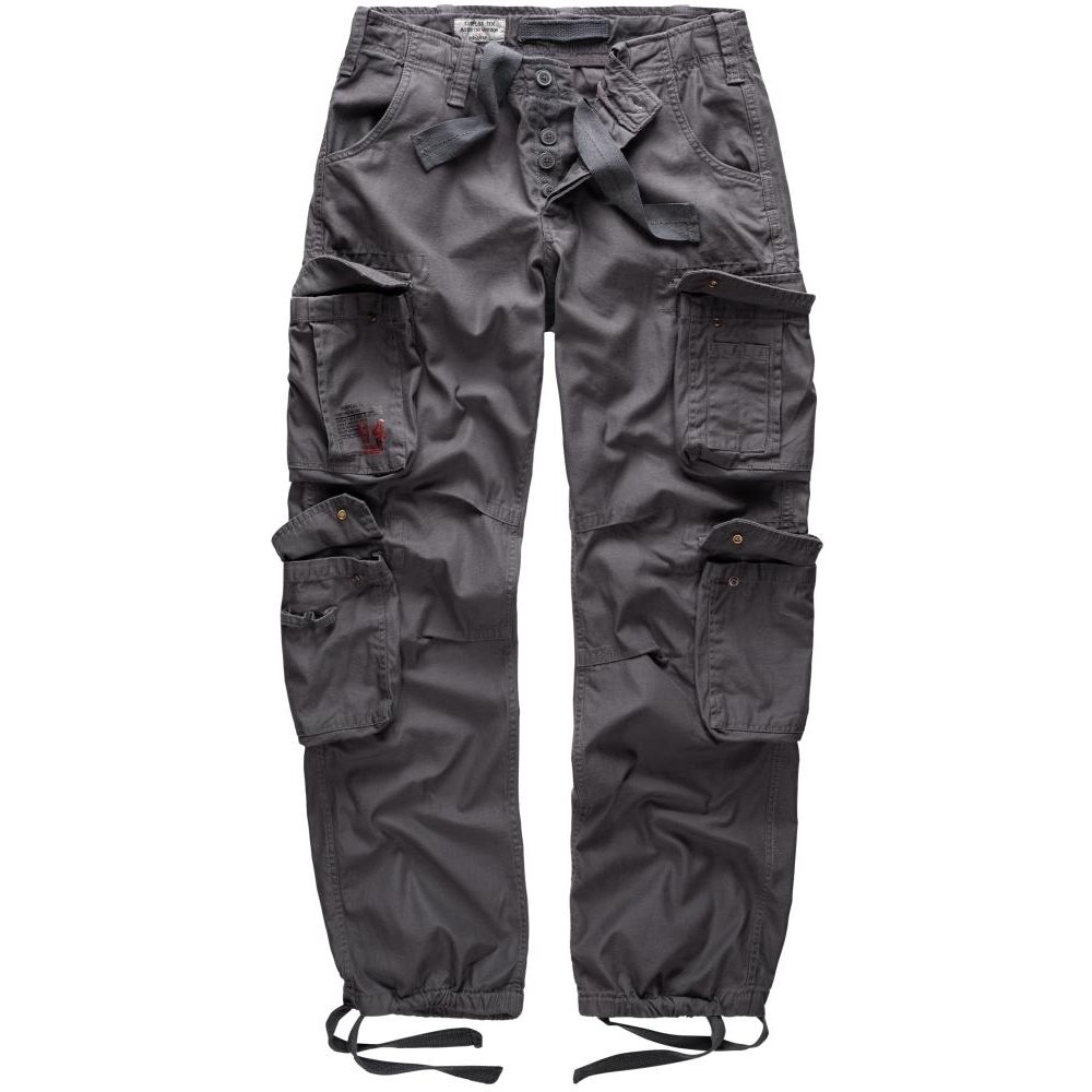 SURPLUS Kalhoty AIRBORNE VINTAGE ANTHRAZIT ŠEDÉ Barva: ŠEDÁ - GREY, Velikost: 3XL