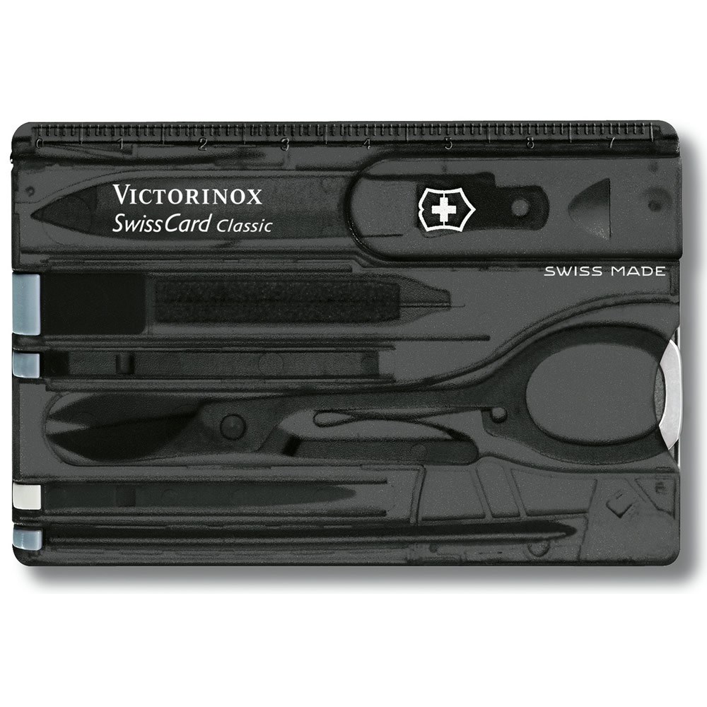 Victorinox Karta SwissCard CLASSIC ČERNÁ transparentní Barva: Černá