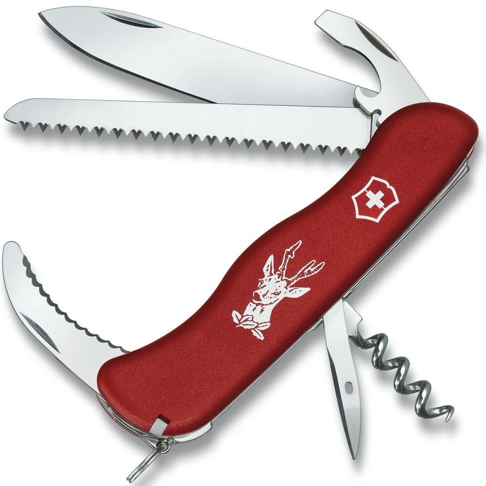 Victorinox ůž kapesní HUNTER 111mm ČERVENÝ Barva: Červená