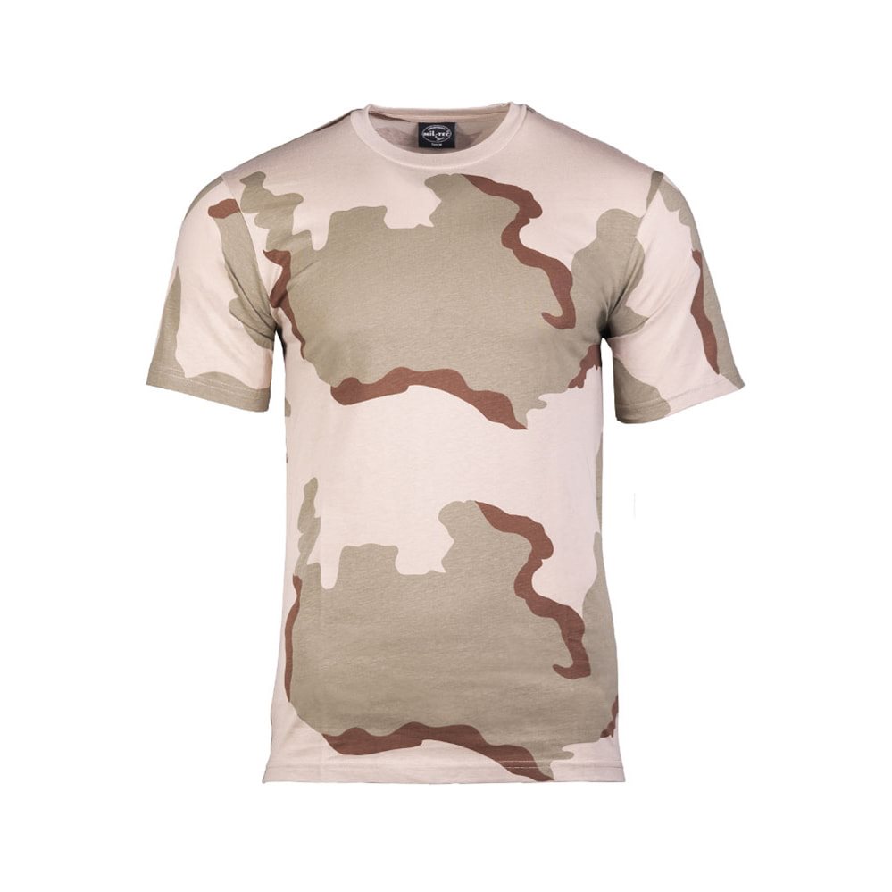 MIL-TEC® riko krátký rukáv 3-COL DESERT Barva: 3-COL DESERT, Velikost: 3XL