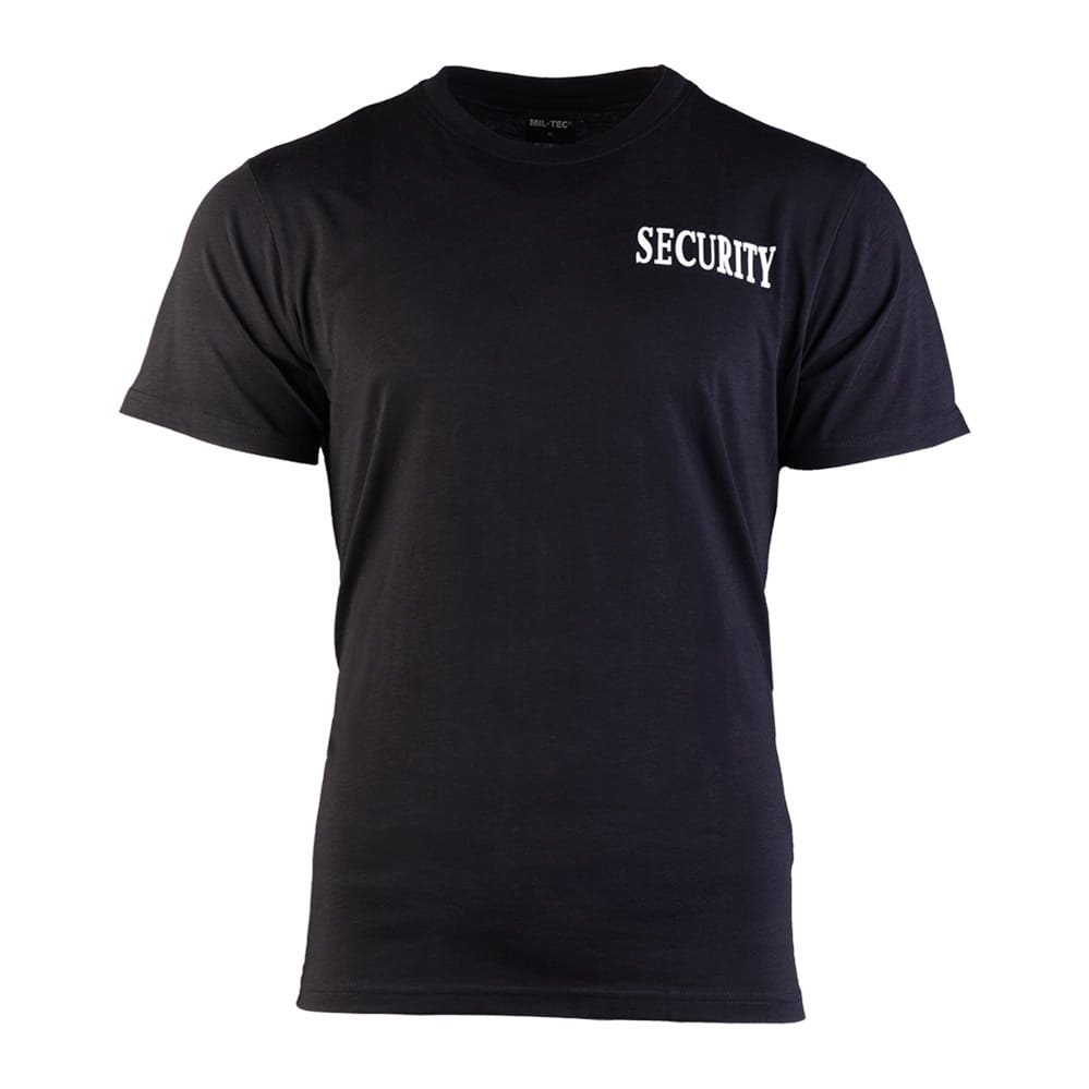 MIL-TEC® riko krátký rukáv s 2 nápisy 'SECURITY' ČERNÉ Barva: Černá, Velikost: 3XL
