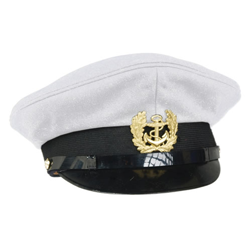 MIL-TEC® Čepice MARINE s odznakem BÍLÁ Barva: Bílá, Velikost: 56 cm