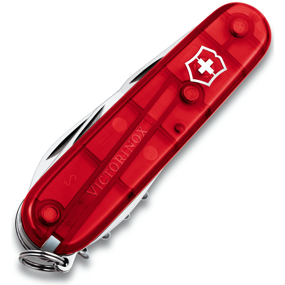 Victorinox ůž kapesní SPARTAN 91mm ČERVENÝ transparentní Barva: Červená