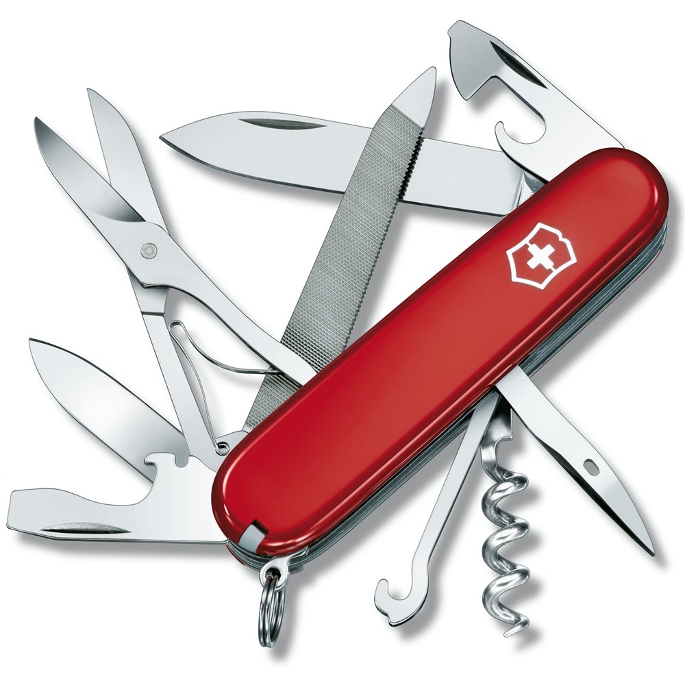 Victorinox ůž kapesní MOUNTAINEER 91mm ČERVENÝ Barva: Červená