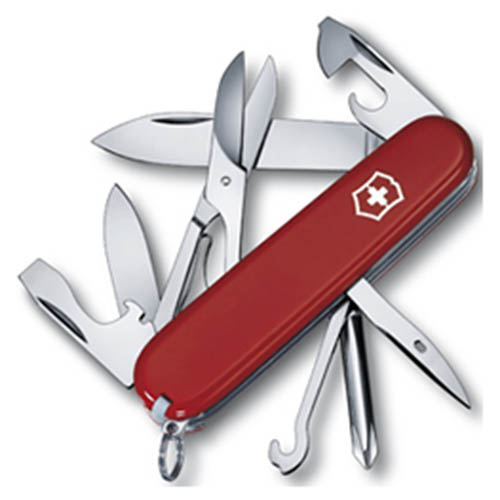 Victorinox ůž kapesní SUPER TINKER 91mm ČERVENÝ Barva: Červená