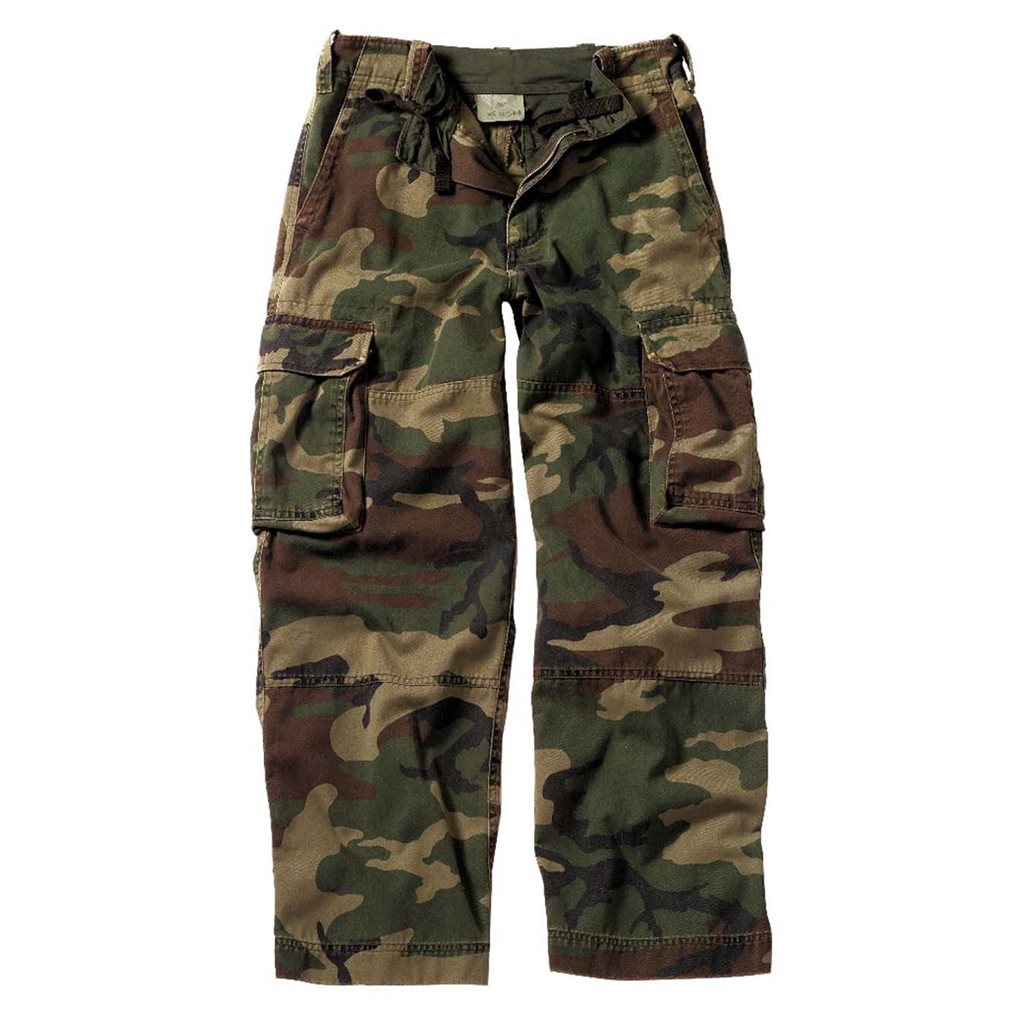 ROTHCO Kalhoty dětské VINTAGE PARATROOPER WOODLAND Barva: US WOODLAND, Velikost: L
