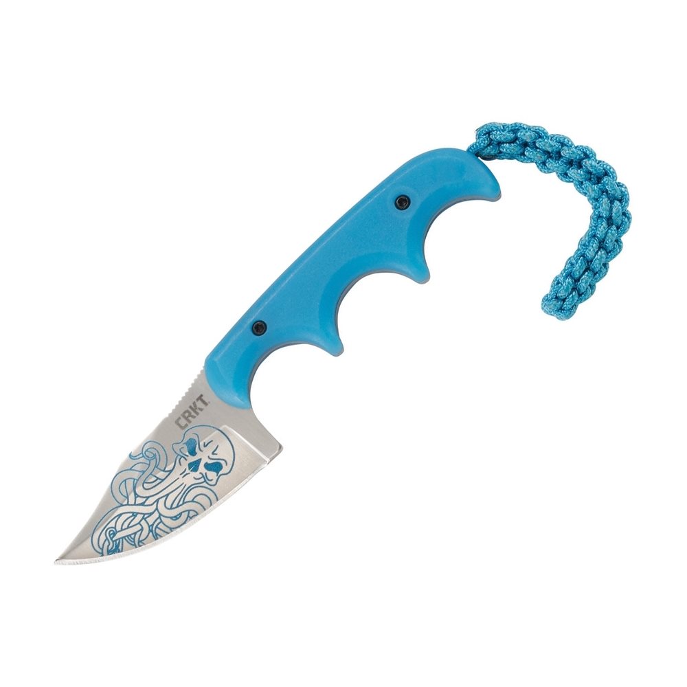 CRKT Nůž MINIMALIST BOWIE CTHULHU s pevnou čepelí MODRÝ Barva: Modrá