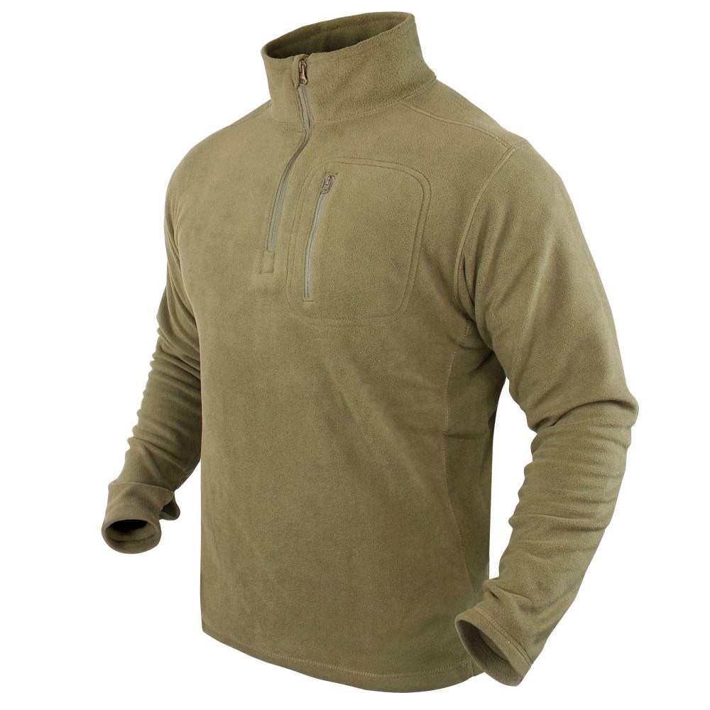 CONDOR OUTDOOR Mikina CONDOR 1/4 ZIP FLEECE TAN Barva: KHAKI, Velikost: L