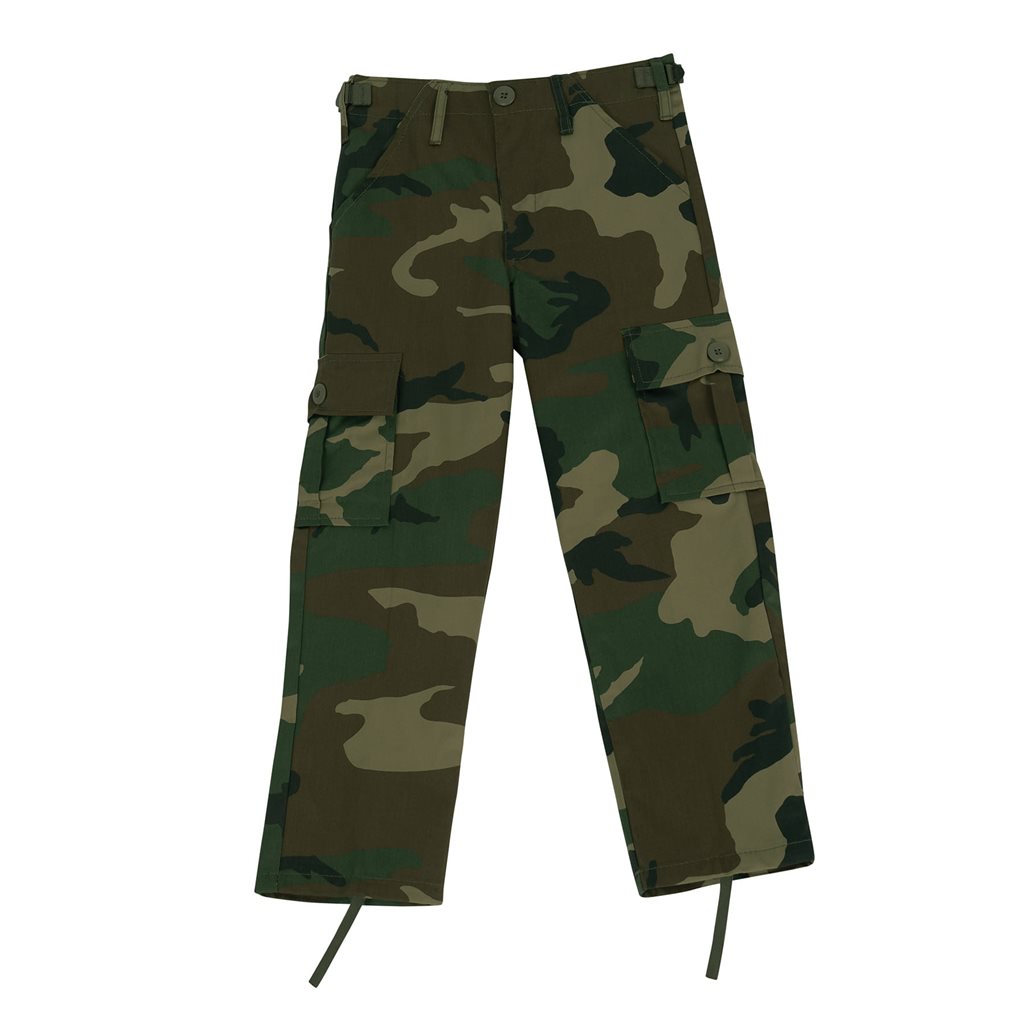 ROTHCO Kalhoty dětské BDU WOODLAND Barva: US WOODLAND, Velikost: 10