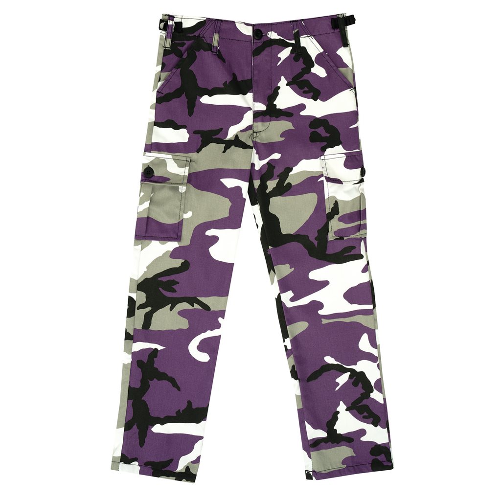 ROTHCO Kalhoty dětské BDU VIOLET CAMO Barva: URBAN CAMO VIOLET, Velikost: L