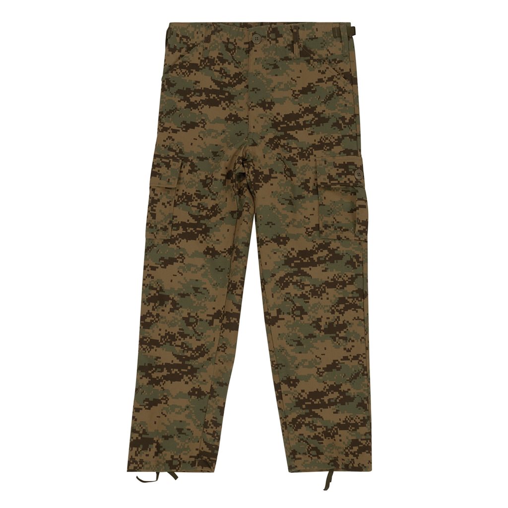 ROTHCO Kalhoty dětské BDU DIGITAL WOODLAND (14-16) Barva: DIGITAL WOODLAND - MARPAT, Velikost: L