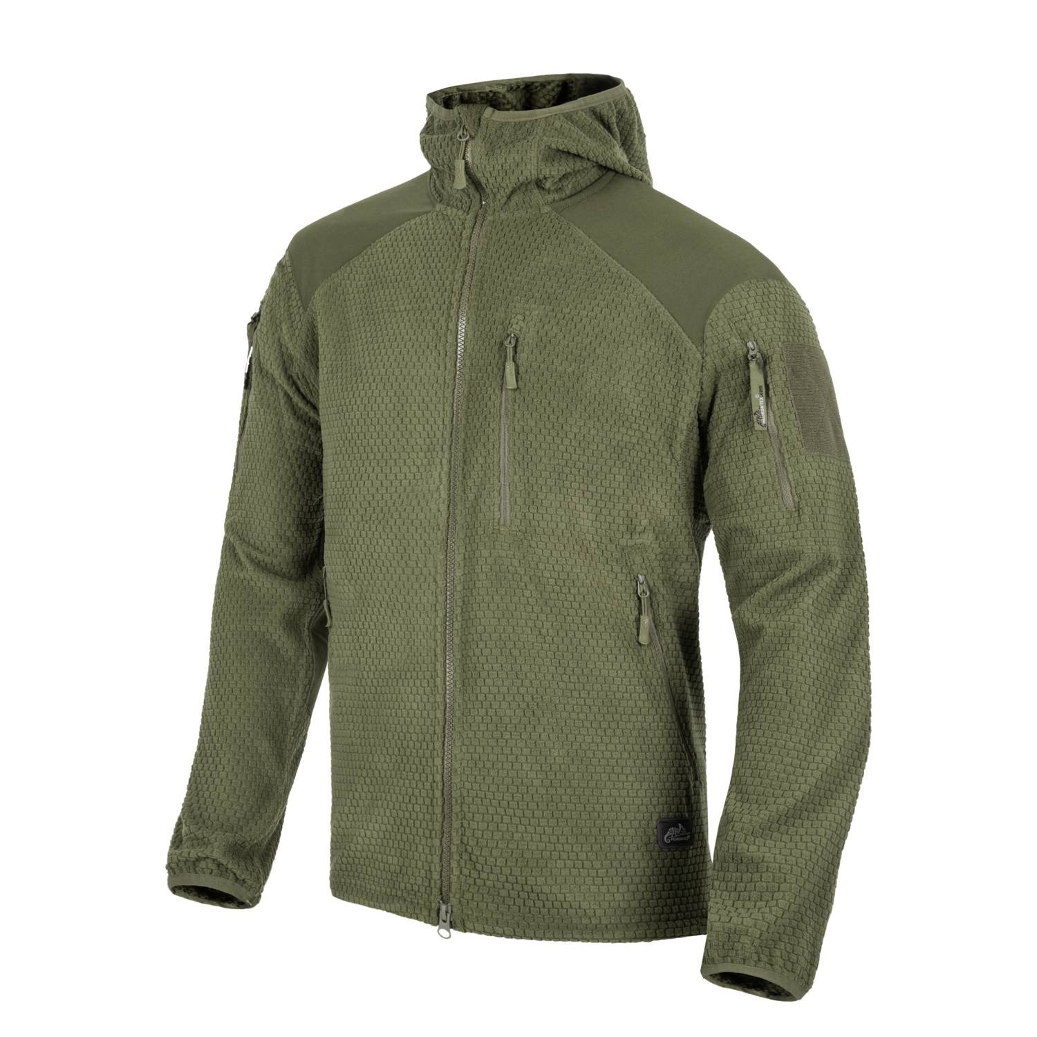 Helikon-Tex® Mikina ALPHA FLEECE s kapucí ZELENÁ Barva: Zelená, Velikost: 3XL