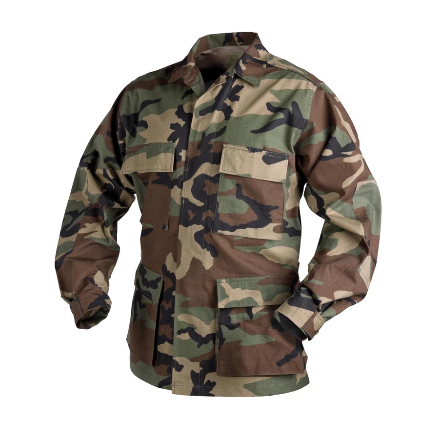 Helikon-Tex® Blůza US typ BDU rip-stop WOODLAND Barva: US WOODLAND, Velikost: M
