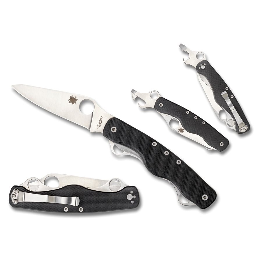 Spyderco Nůž multifunkční CLIPITOOL hladké ostří Barva: Černá