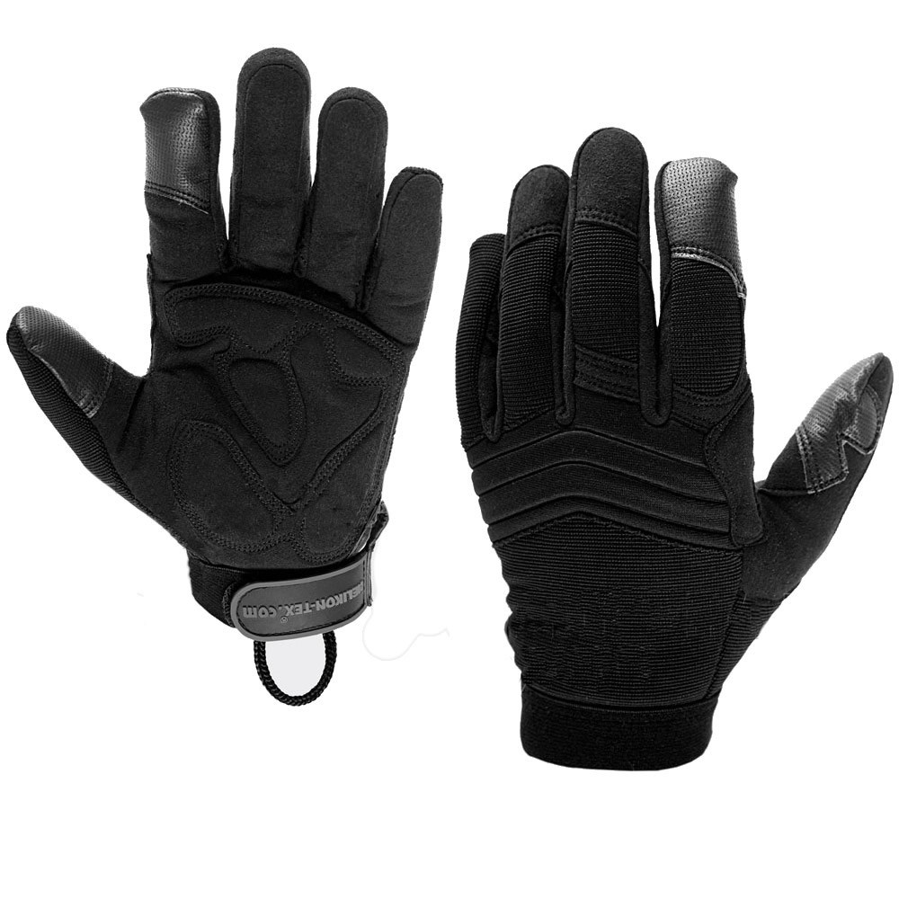 Helikon-Tex® Rukavice U.S. model IMPACT PROTECT taktické ČERNÉ Barva: Černá, Velikost: M