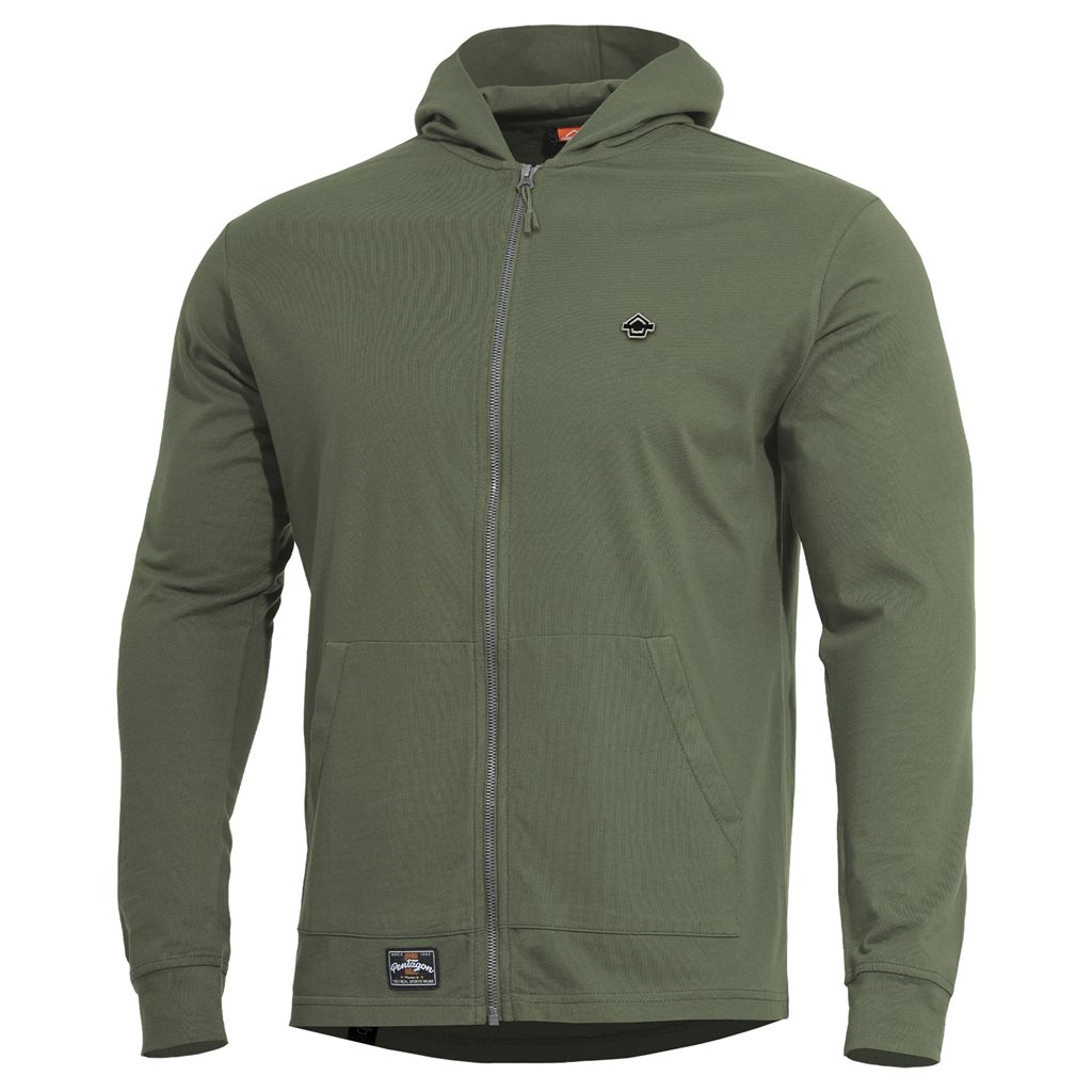 PENTAGON Mikina AGIS s kapucí ZELENÁ Barva: Zelená, Velikost: 3XL