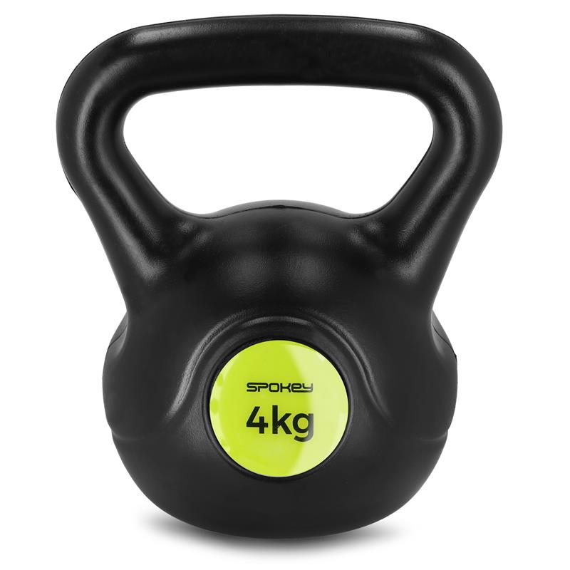 Spokey SCALES BASIC Kettlebell plastová činka 4 kg