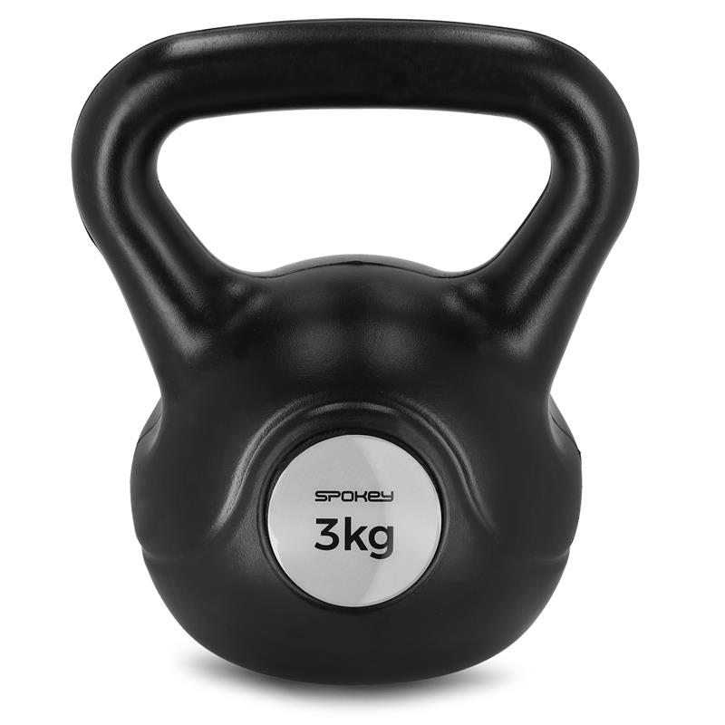 Spokey SCALES BASIC Kettlebell plastová činka 3 kg