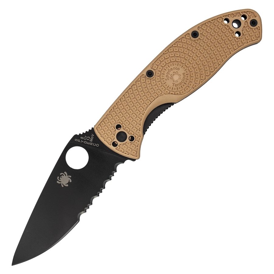 Spyderco Nůž TENACIOUS kombinované ostří TAN Barva: KHAKI