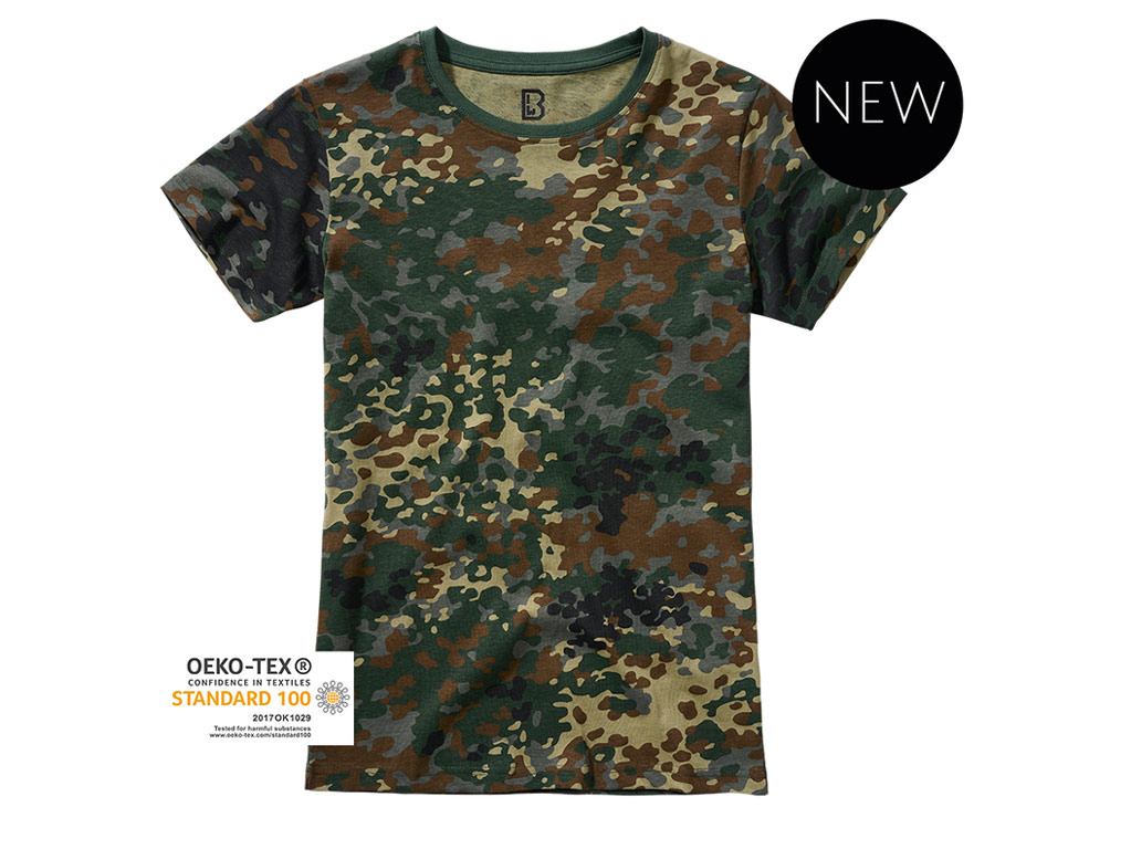 Tričko Brandit dámské flecktarn Barva: FLECKTARN, Velikost: XS