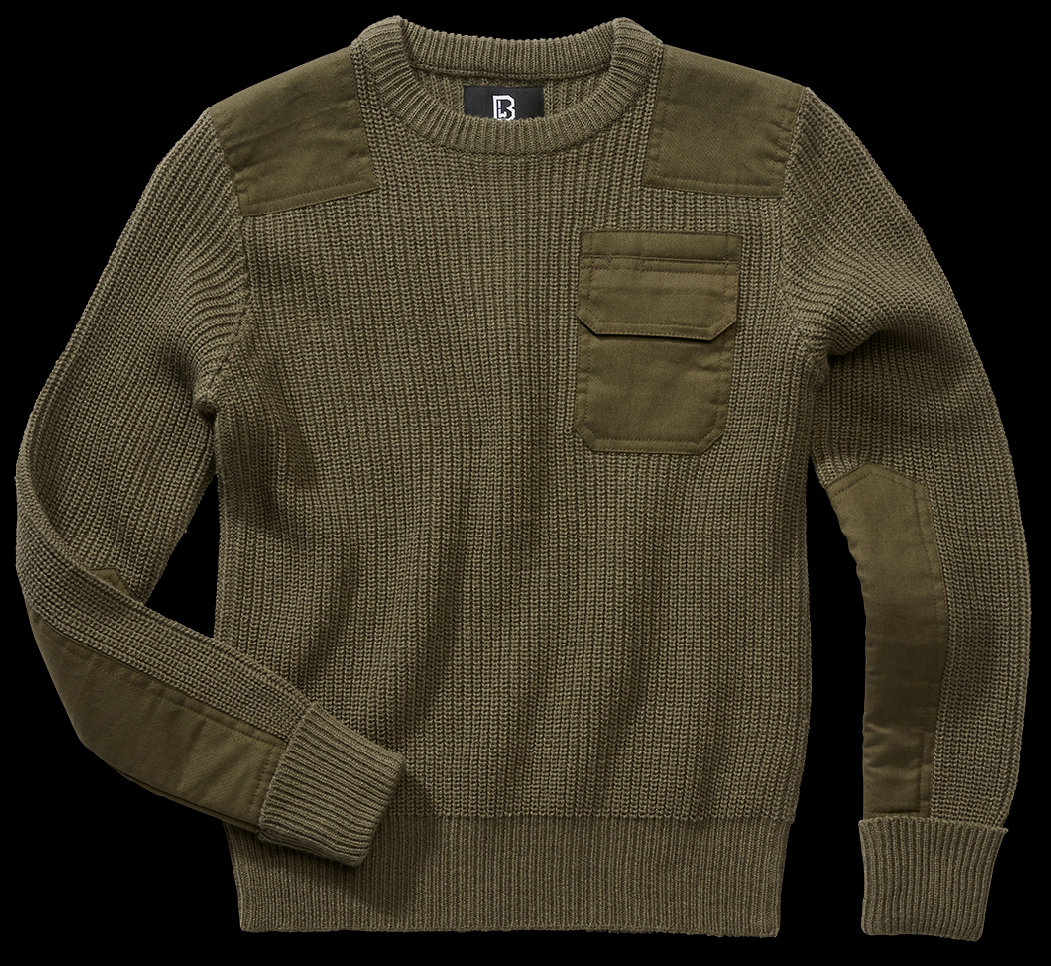 Svetr dětský Brandit BW Pullover olivový Barva: olive, Velikost: 146/152