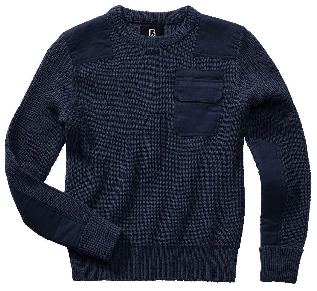 Svetr dětský Brandit BW Pullover modrý Barva: NAVY, Velikost: 122/128