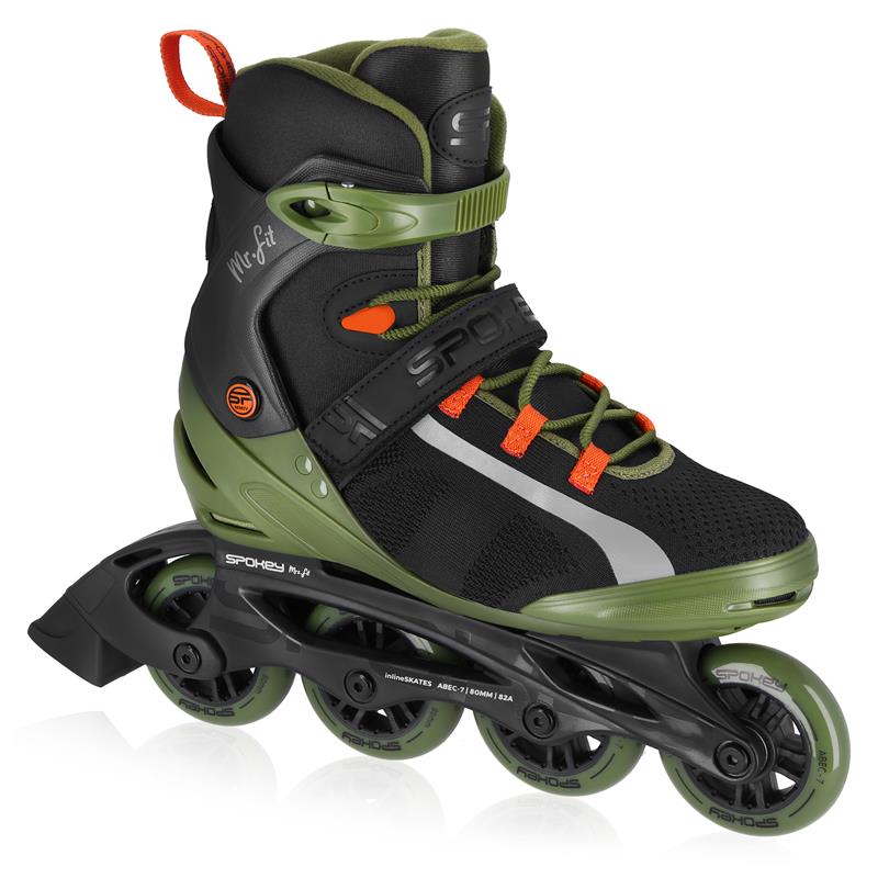 Spokey MrFIT Pánské fitness kolečkové brusle, ABEC7 Carbon, vel. 46 Velikost: 44