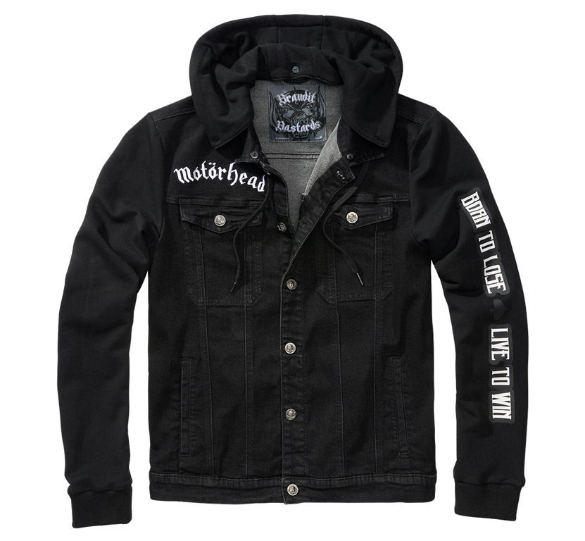 Cradock Denim bunda Brandit Motörhead Barva: black-black, Velikost: S