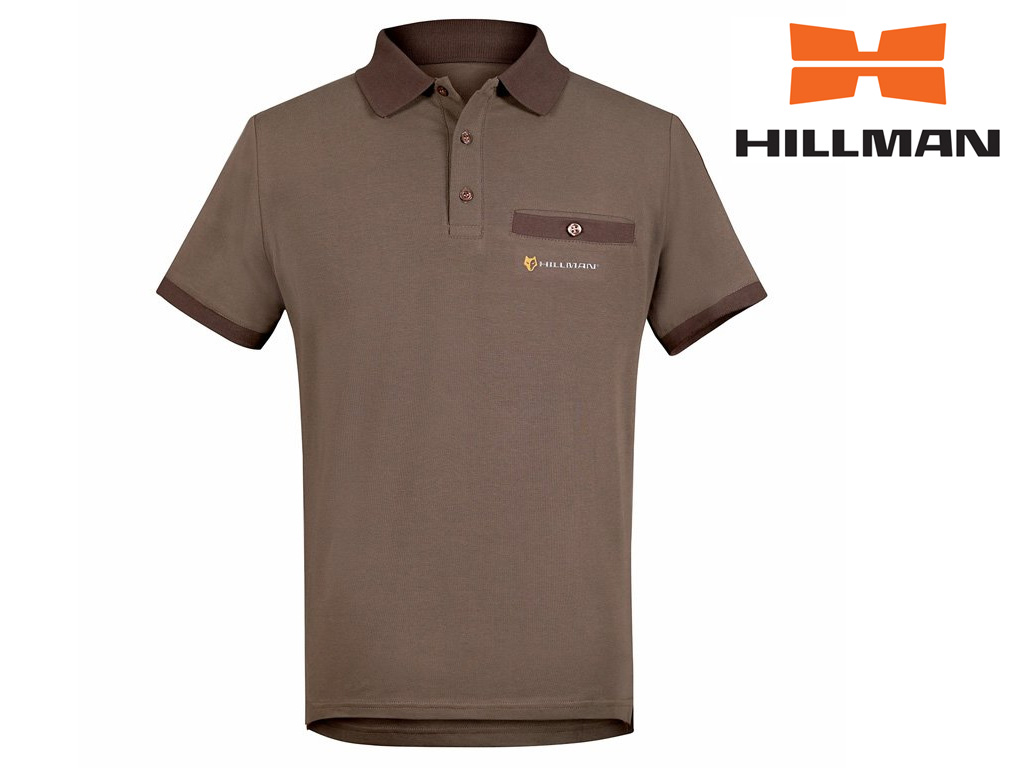 HILLMAN Gamewear 3D Myslivecké tričko s límečkem kr. rukáv Cotton b. Dub Velikost: M