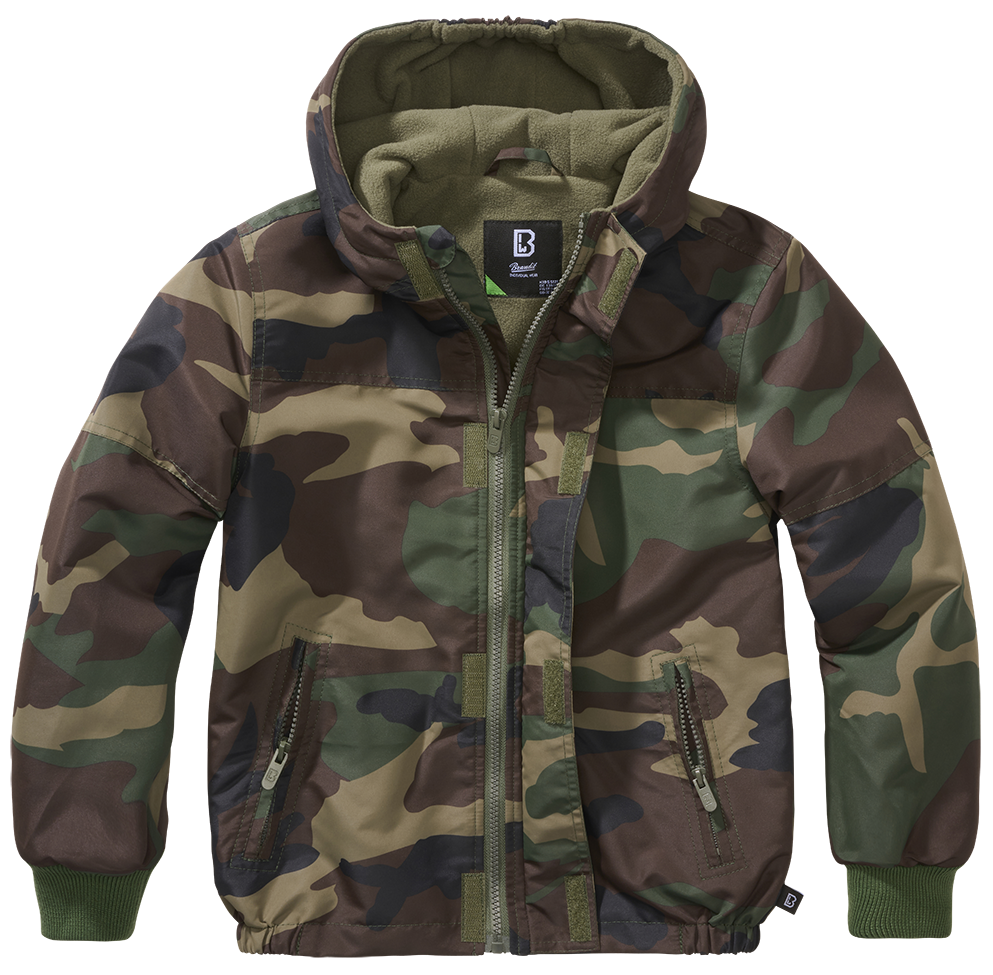 Bunda dětská Brandit Windbreaker woodland Barva: WOODLAND, Velikost: 170/176