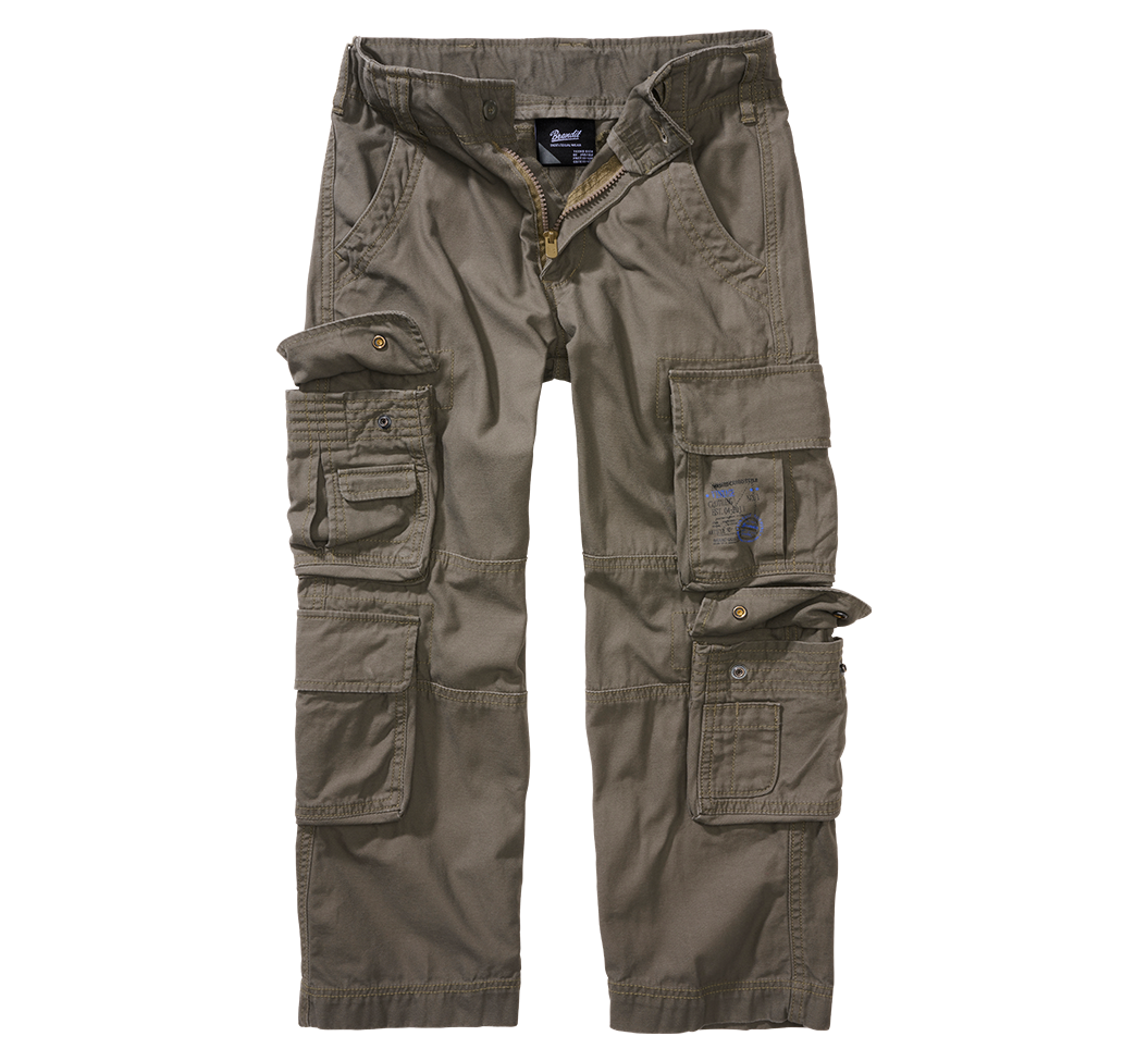 Kalhoty dětské Brandit Pure olivové Barva: olive, Velikost: 170/176