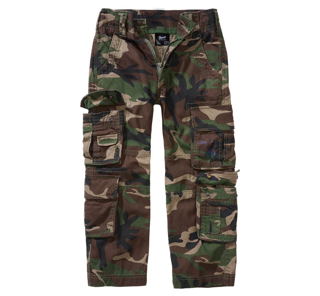 Kalhoty dětské Brandit Pure woodland Barva: WOODLAND, Velikost: 122/128