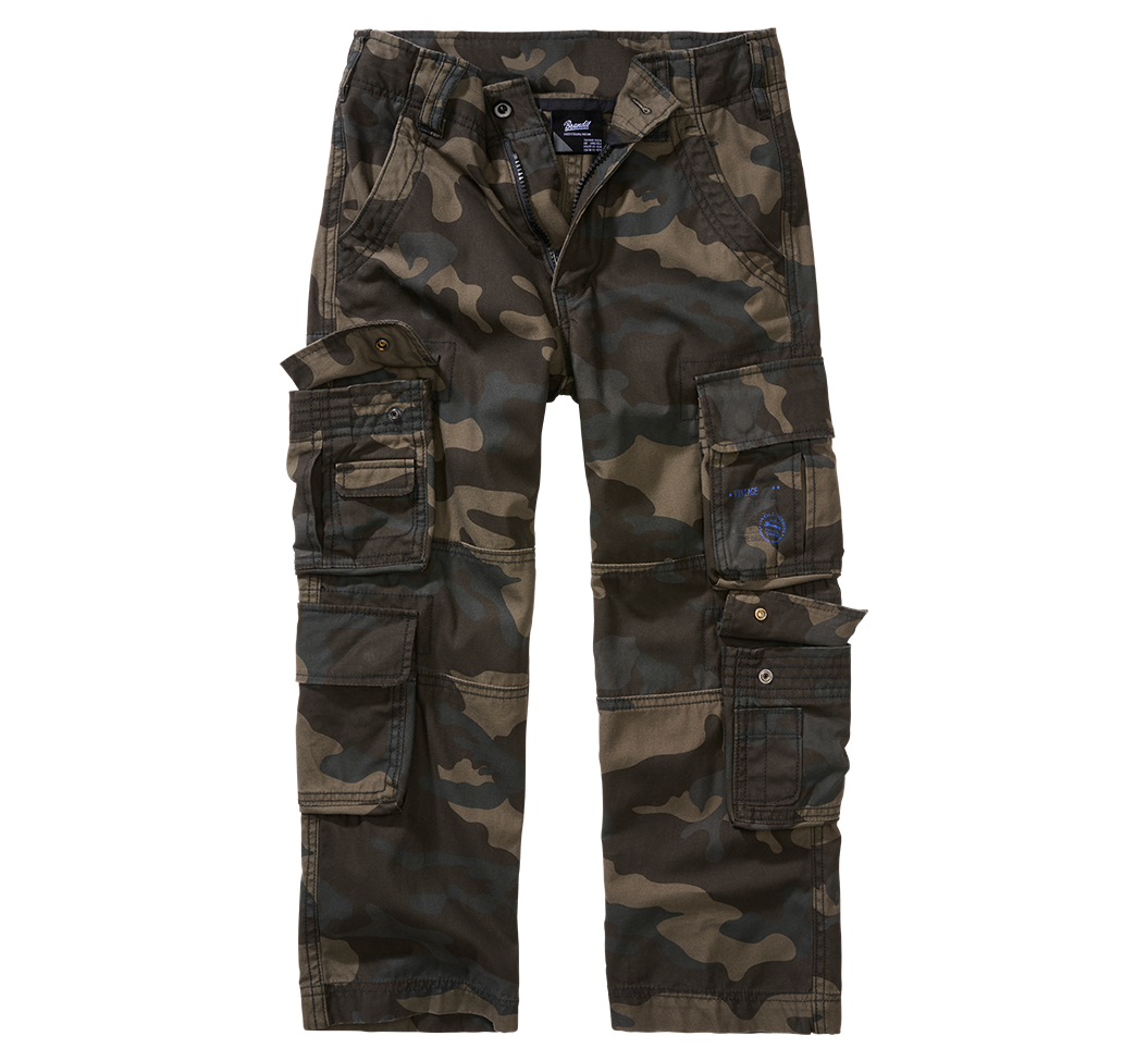 Kalhoty dětské Brandit Pure darkcamo Barva: darkcamo, Velikost: 122/128