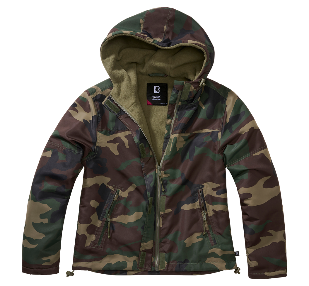 Bunda dámská Brandit Windbreaker woodland Barva: WOODLAND, Velikost: 5XL