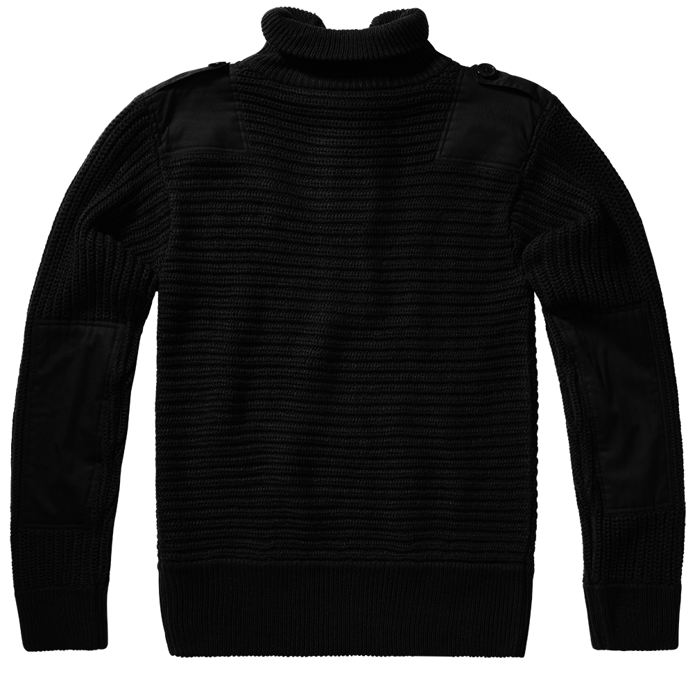 Svetr Brandit Alpin Pullover černý Barva: BLACK, Velikost: 3XL