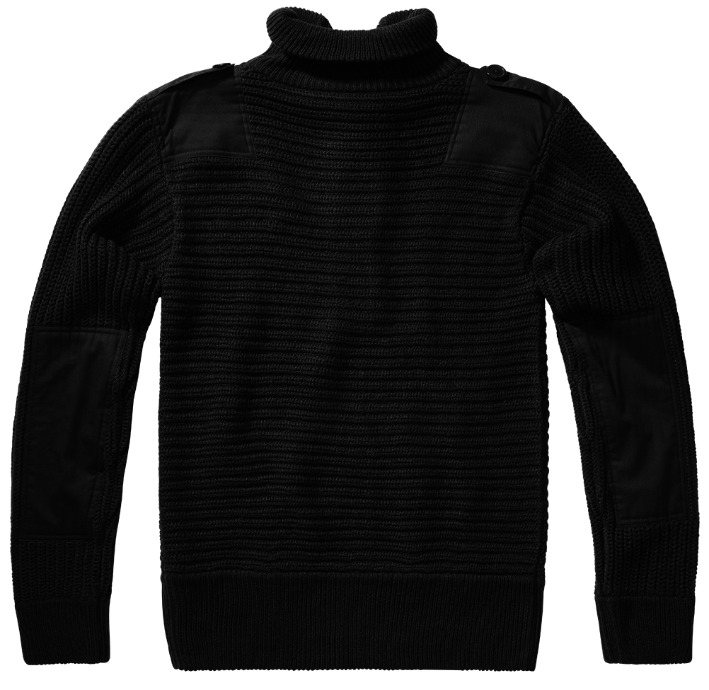 Svetr Brandit Alpin Pullover černý Barva: BLACK, Velikost: S