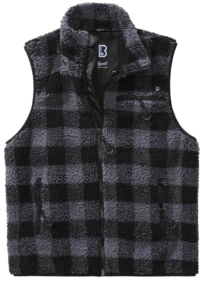 Vesta Brandit Teddyfleece černošedá Barva: black/grey, Velikost: S