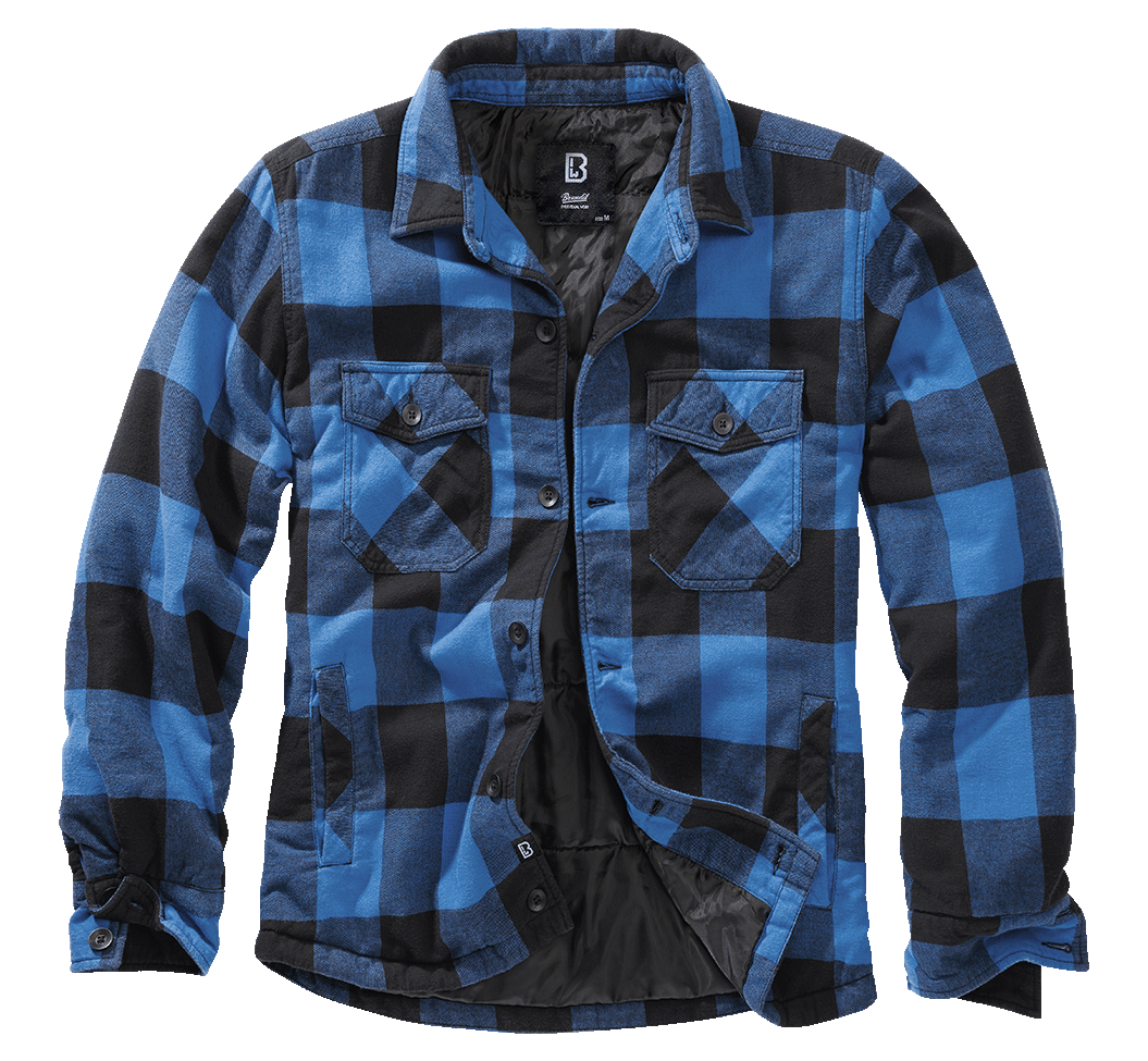 Bunda Brandit Lumber jacket modrá/černá Barva: black+blue, Velikost: 7XL