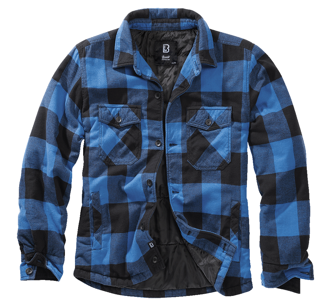 Bunda Brandit Lumber jacket modrá/černá Barva: black+blue, Velikost: 6XL