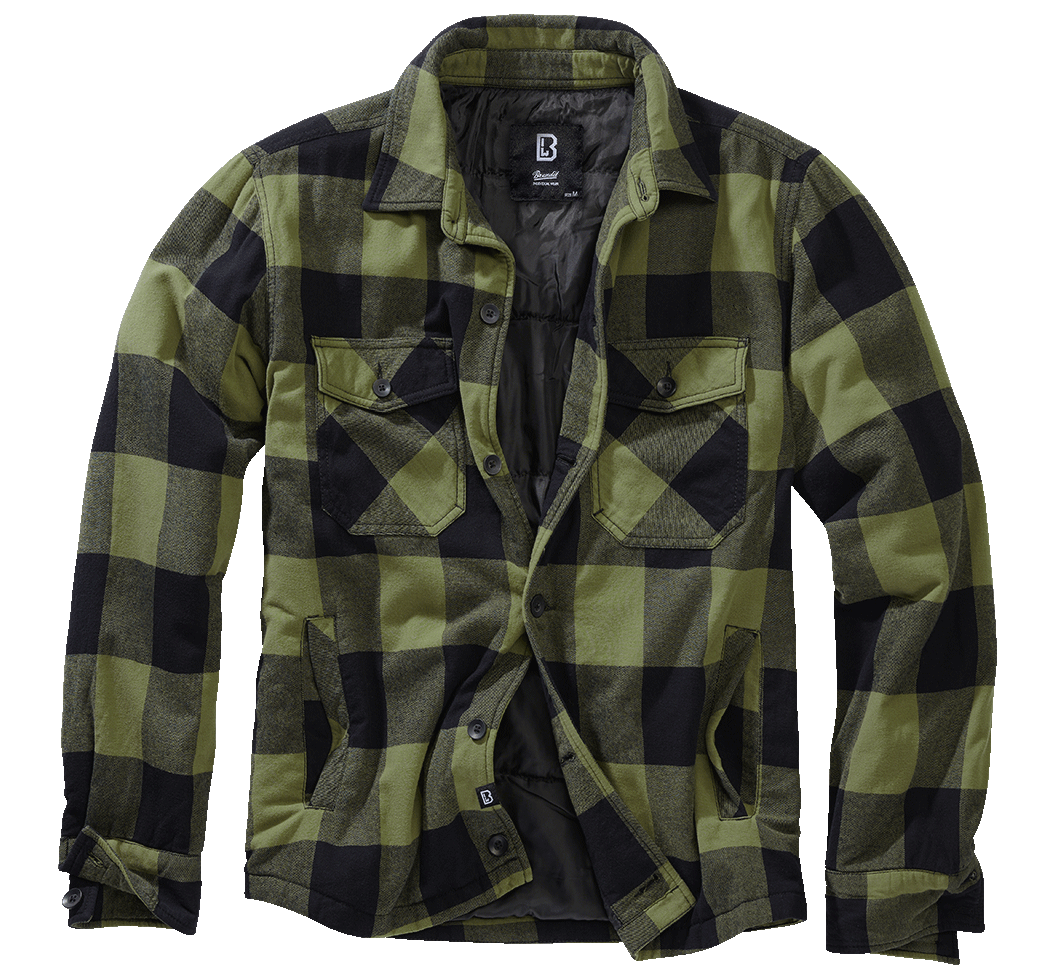Bunda Brandit Lumber jacket olivová/černá Barva: black+oliv, Velikost: 7XL