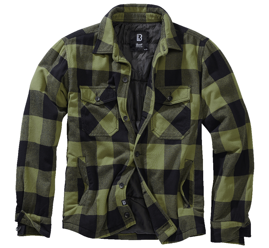 Bunda Brandit Lumber jacket olivová/černá Barva: black+oliv, Velikost: 6XL