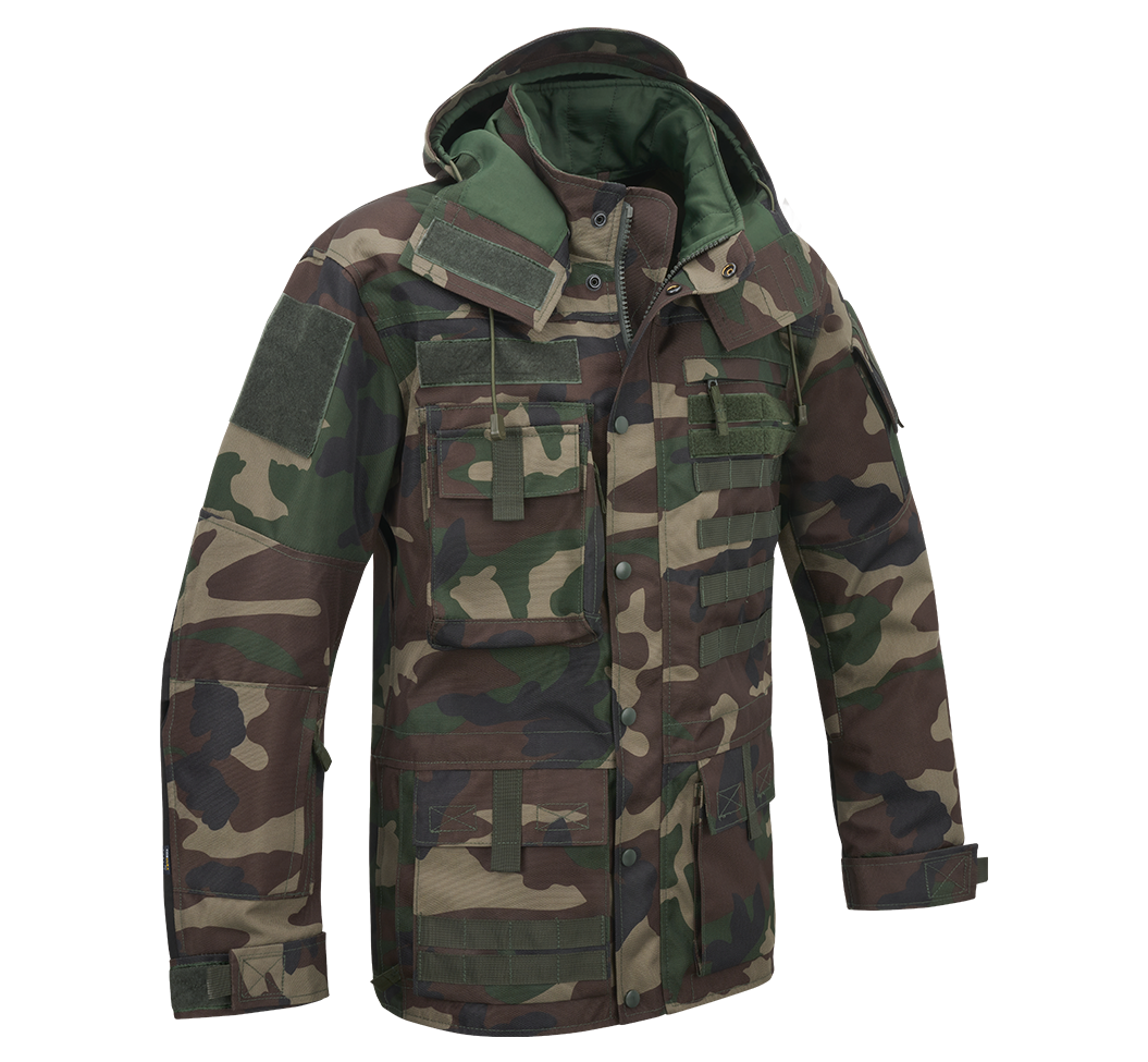 Zimní taktická multifunkční bunda Brandit woodland Barva: WOODLAND, Velikost: 3XL