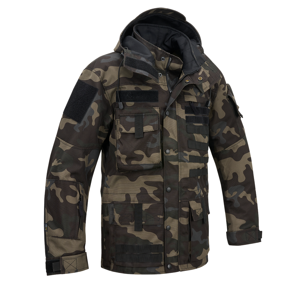 Zimní taktická multifunkční bunda Brandit darkcamo Barva: darkcamo, Velikost: S