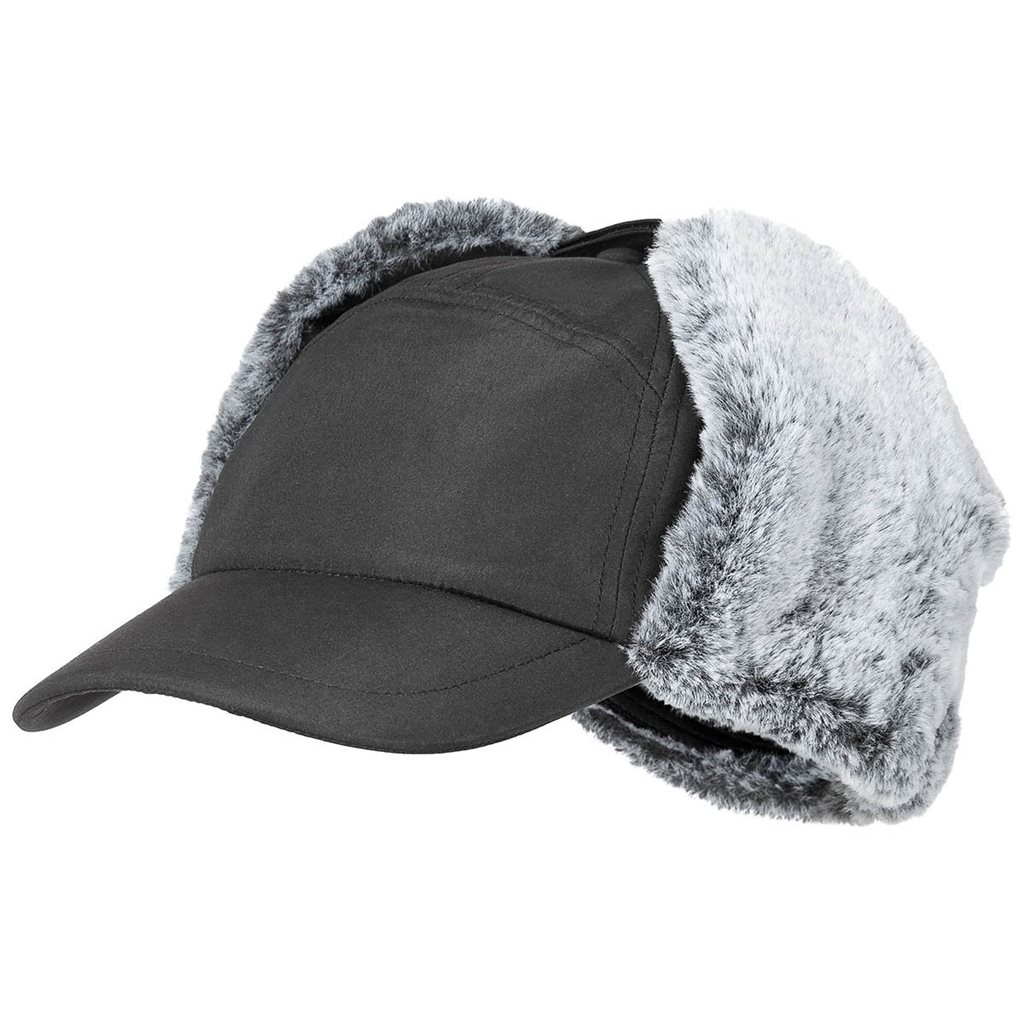 FOX Outdoor Čepice s kšiltem TRAPPER zimní ČERNÁ Barva: Černá