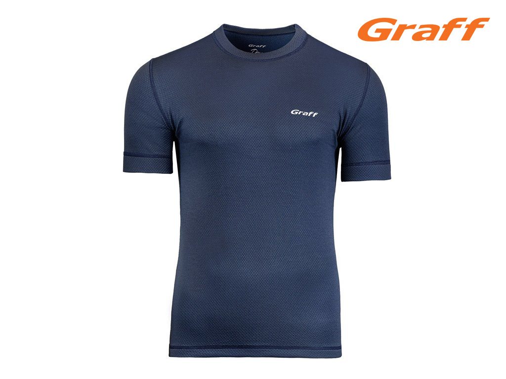 Graff Termo triko 903 pánské kr. rukáv šedomodré Velikost: 4XL
